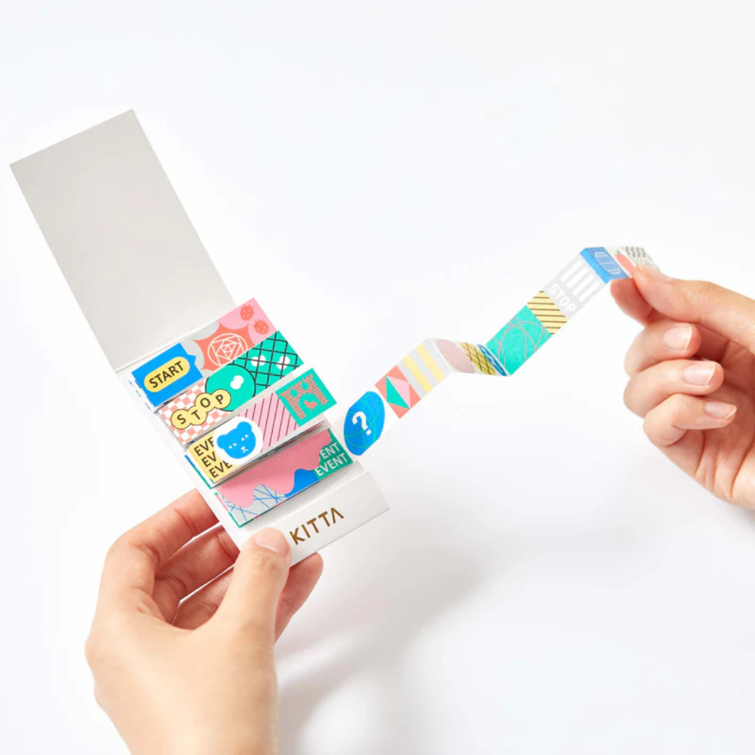 KITTA Washi Tape in Extended (Jabara) Fukei — KITTA washi tape — decorative Japanese paper tape for journaling and craft, at Cityluxe Singapore