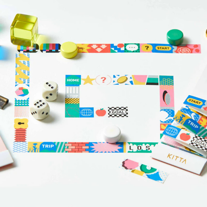 KITTA Washi Tape in Extended (Jabara) Sugoroku — KITTA washi tape — decorative Japanese paper tape for journaling, at Cityluxe Singapore