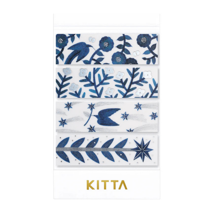 KITTA Washi Tape in Hikari (Silver Foil) — KITTA washi tape — decorative Japanese paper tape for journaling and craft, at Cityluxe Singapore