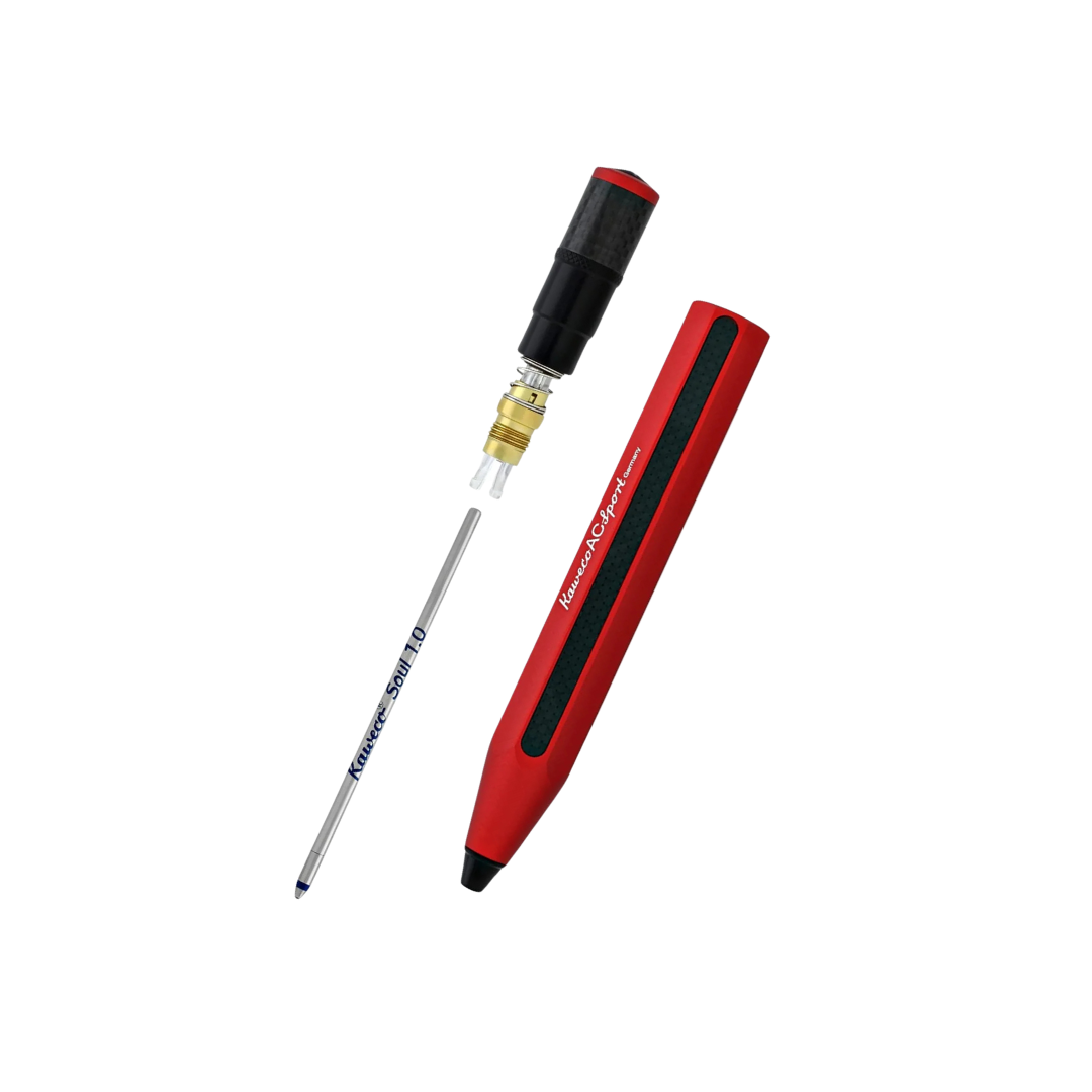 Kaweco AC Sport Ballpoint Pen - Red — tip detail
