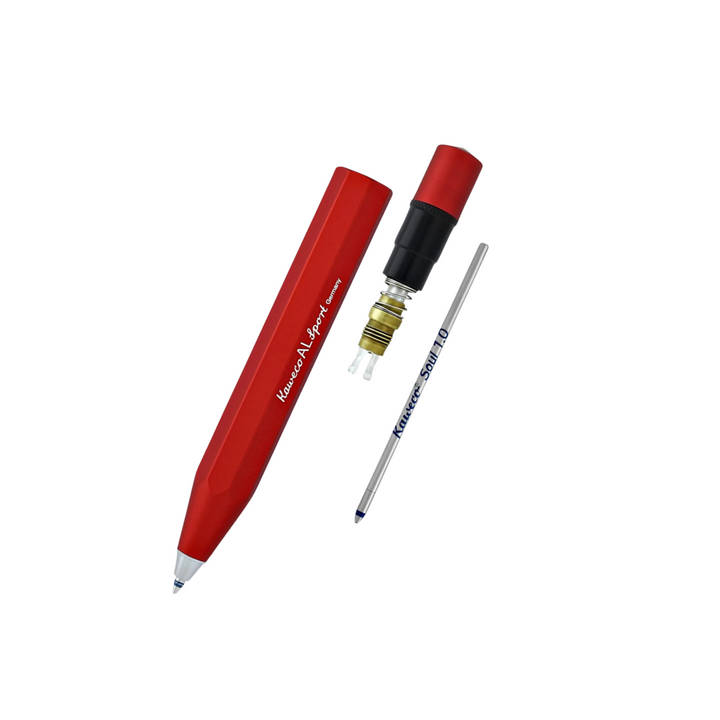 Kaweco AL Sport Ballpoint Pen in Deep Red — Kaweco ballpoint pen — reliable smooth-writing everyday pen, at Cityluxe Singapore