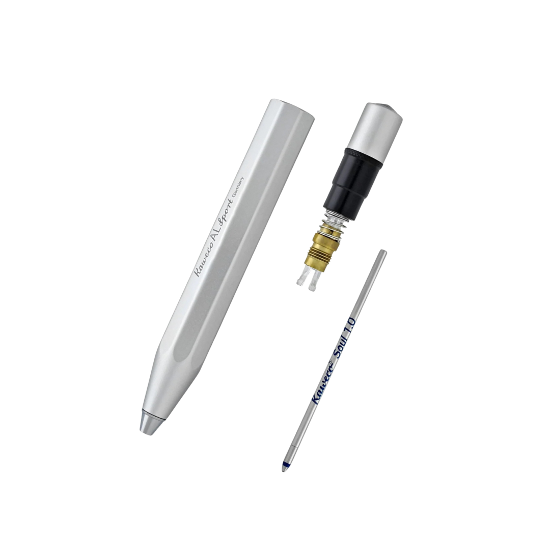 Kaweco AL Sport Ballpoint Pen - Silver — with packaging