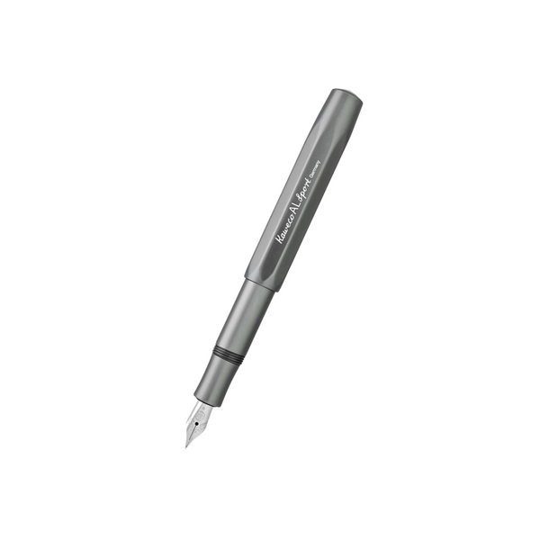 Kaweco AL Sport Fountain Pen in Anthracite — Kaweco fountain pen — precision nib writing instrument, at Cityluxe Singapore stationery store