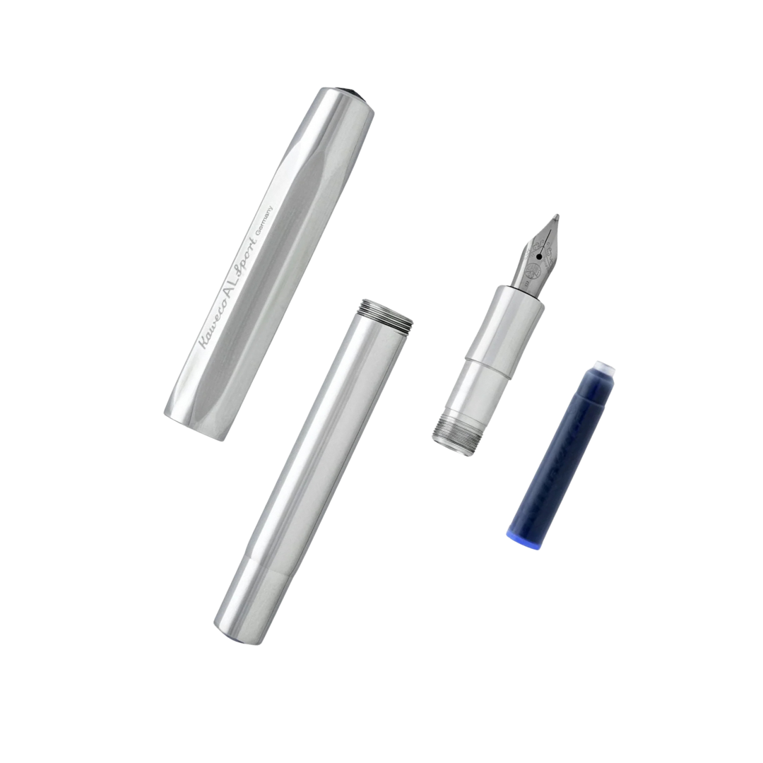 Kaweco AL Sport Fountain Pen - Raw Aluminium
