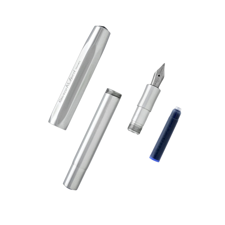 Kaweco AL Sport Fountain Pen - Raw Aluminium