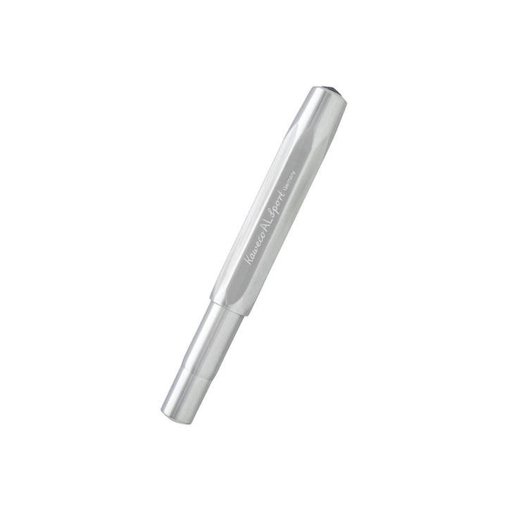 Kaweco AL Sport Gel Rollerball Pen - Silver — side view