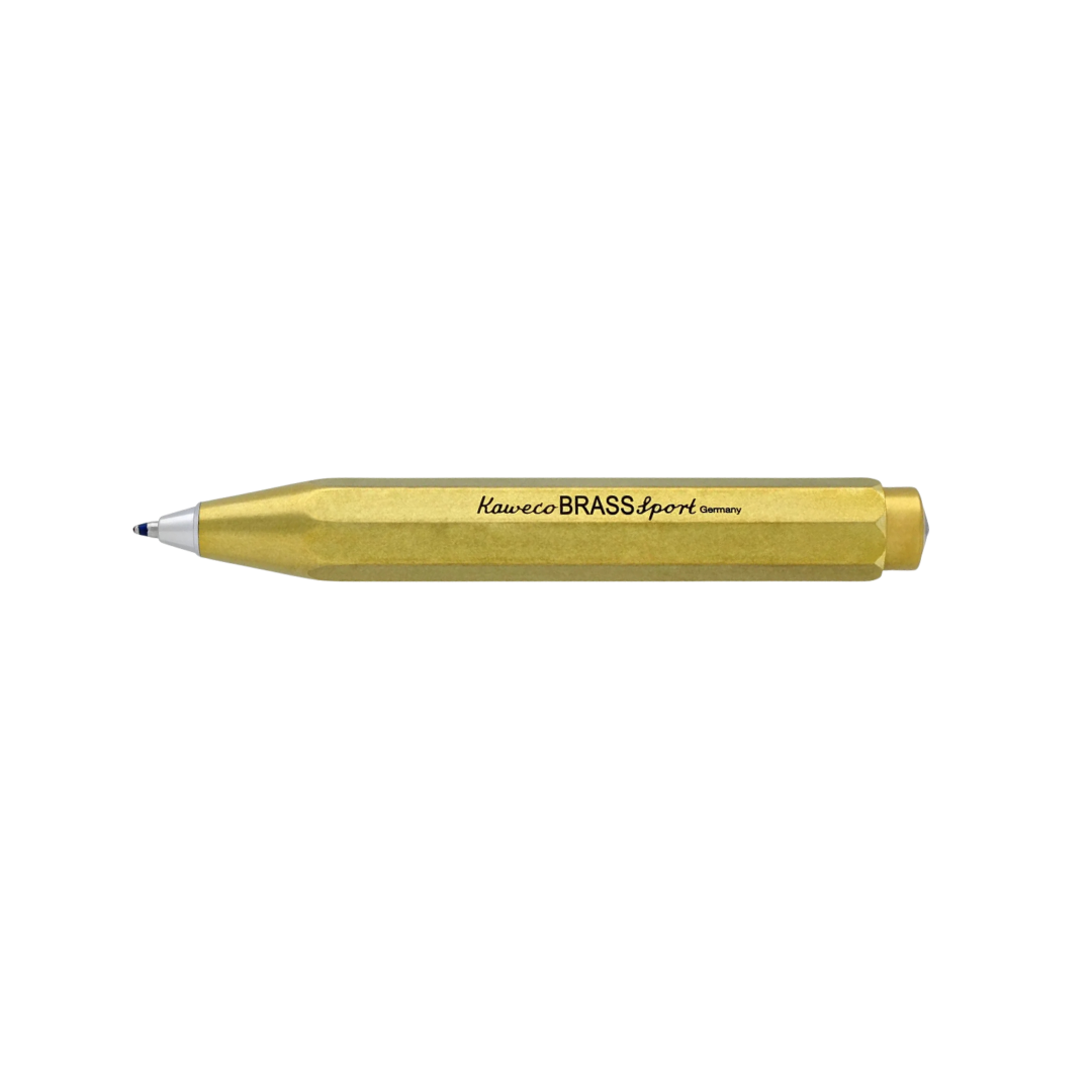 Kaweco Brass Sport Ballpoint Pen — Kaweco ballpoint pen — reliable smooth-writing everyday pen, at Cityluxe Singapore