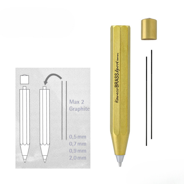 Load image into Gallery viewer, Kaweco Brass Sport Mechanical Pencil
