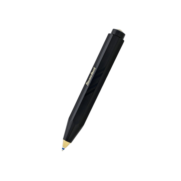 Kaweco Classic Sport Guilloche Ballpoint Pen in Black — Kaweco ballpoint pen — reliable smooth-writing everyday pen, at Cityluxe Singapore