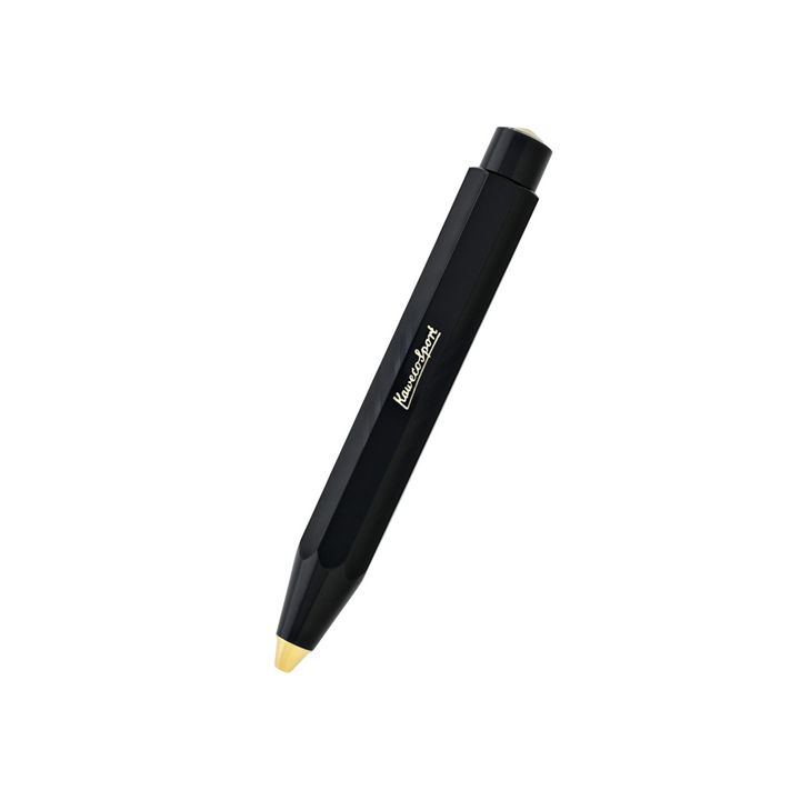 Kaweco Classic Sport Guilloche Ballpoint Pen in Black — Kaweco ballpoint pen — reliable smooth-writing everyday pen, at Cityluxe Singapore