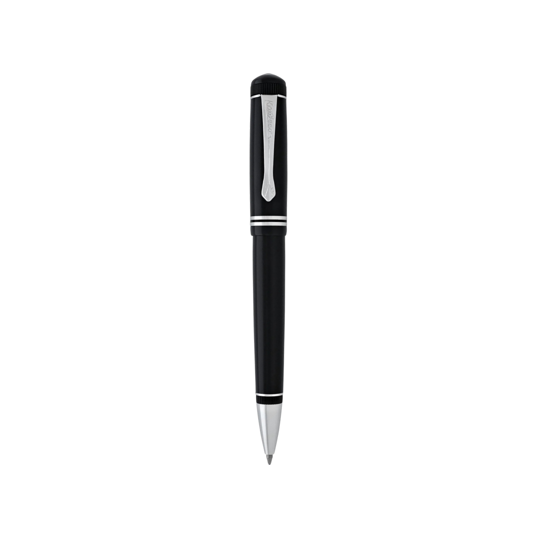 Kaweco DIA2 Ballpoint Pen - Black with Chrome Trim — barrel detail