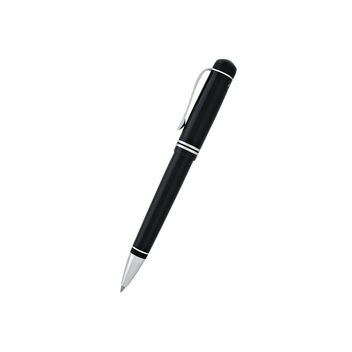 Kaweco DIA2 Ballpoint Pen - Black with Chrome Trim — tip detail