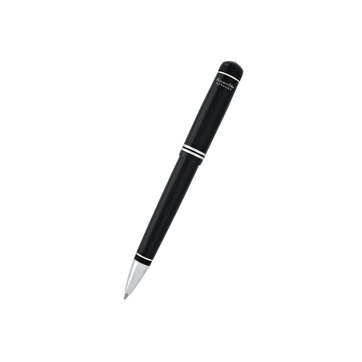 Kaweco DIA2 Ballpoint Pen - Black with Chrome Trim — with packaging