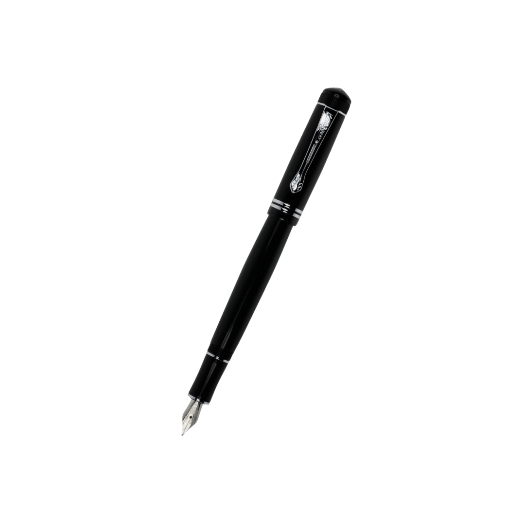 Kaweco DIA2 Fountain Pen - Black with Chrome Trim — nib close-up