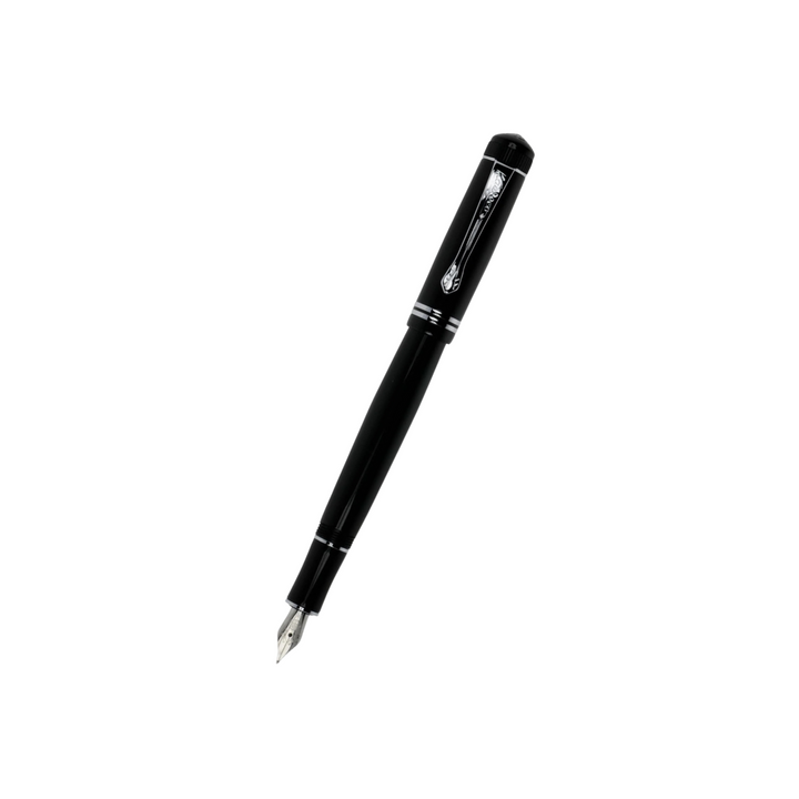 Kaweco DIA2 Fountain Pen - Black with Chrome Trim — nib close-up