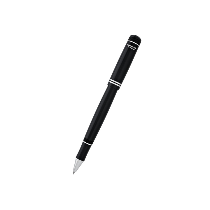 Kaweco DIA2 Rollerball Pen - Black with Chrome Trim — tip detail