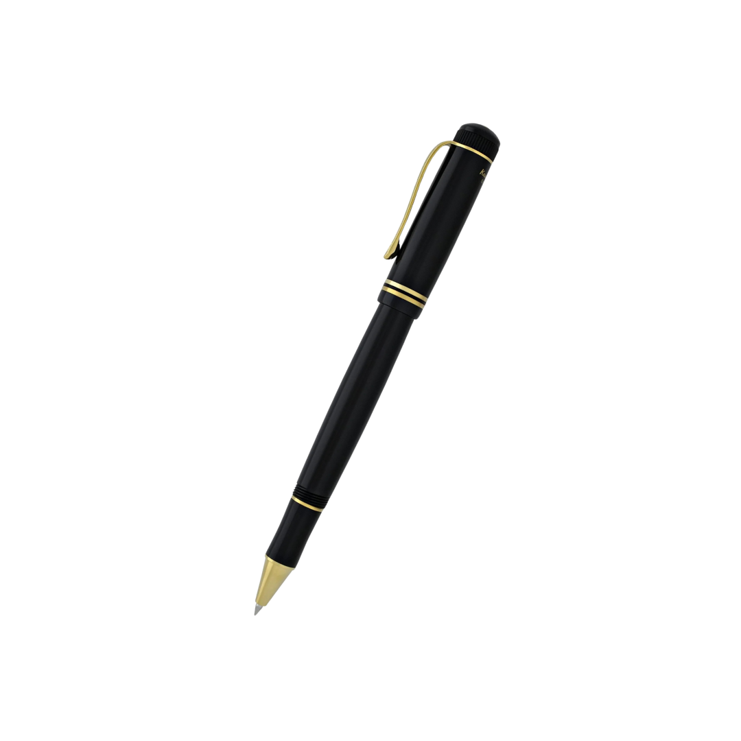 Kaweco DIA2 Rollerball Pen - Black with Gold Trim