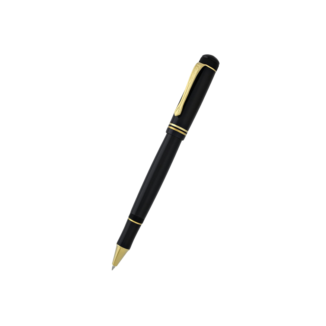 Kaweco DIA2 Rollerball Pen - Black with Gold Trim
