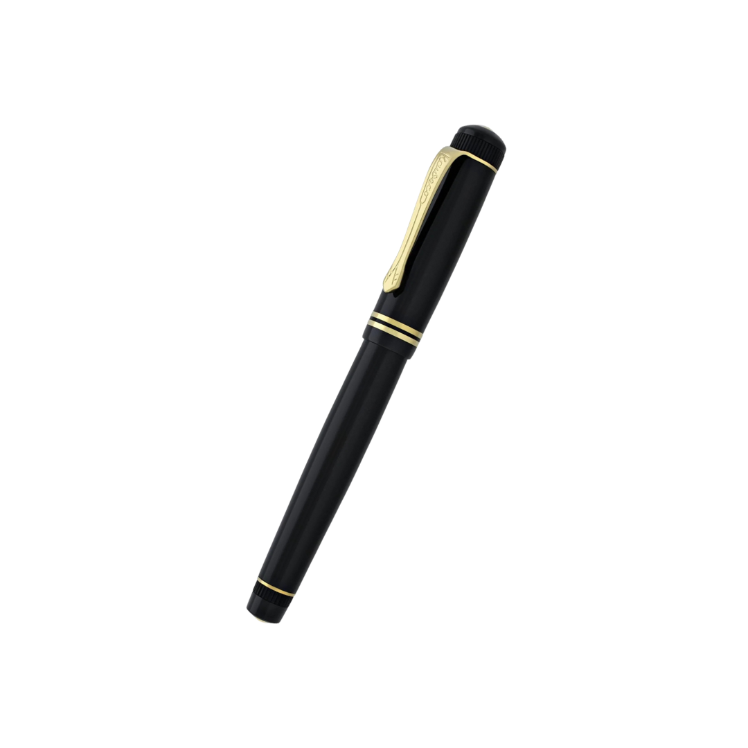 Kaweco DIA2 Rollerball Pen - Black with Gold Trim