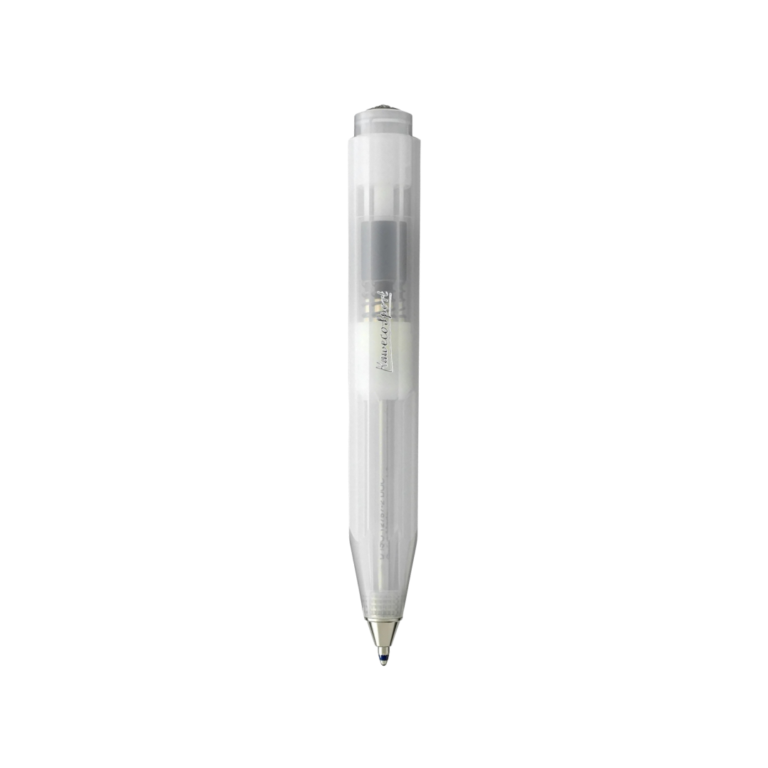 Kaweco Frosted Sport Ballpoint Pen - Natural Coconut — writing at an angle