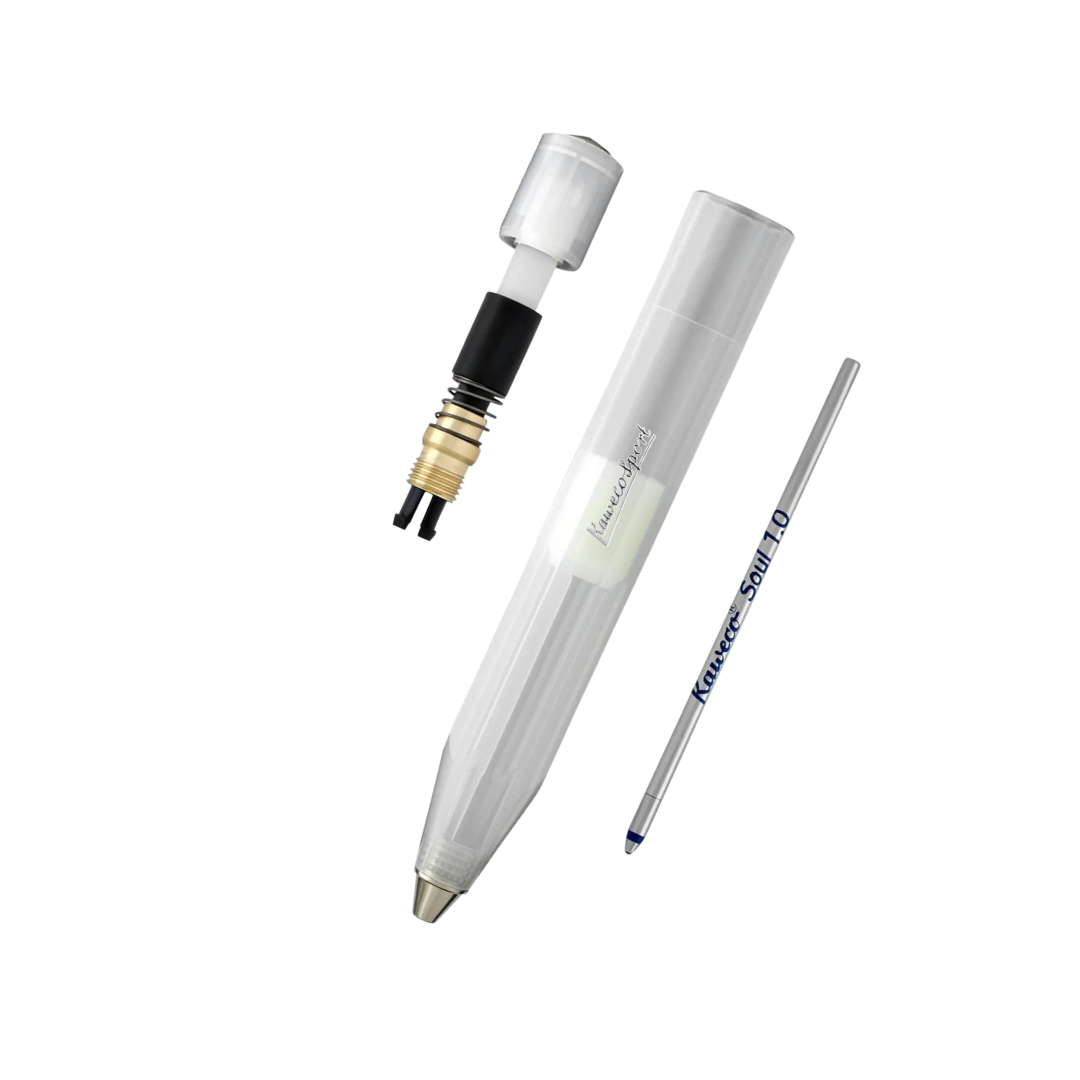 Kaweco Frosted Sport Ballpoint Pen - Natural Coconut — with packaging