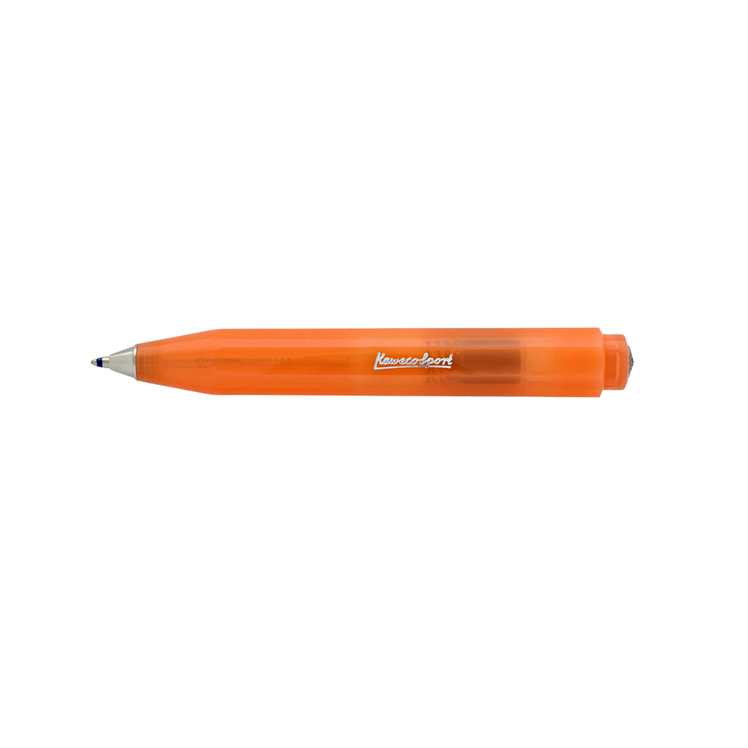 Kaweco Frosted Sport Ballpoint Pen - Soft Mandarin — barrel detail