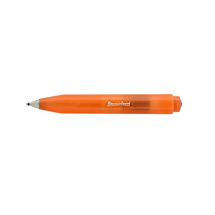 Kaweco Frosted Sport Ballpoint Pen - Soft Mandarin — barrel detail