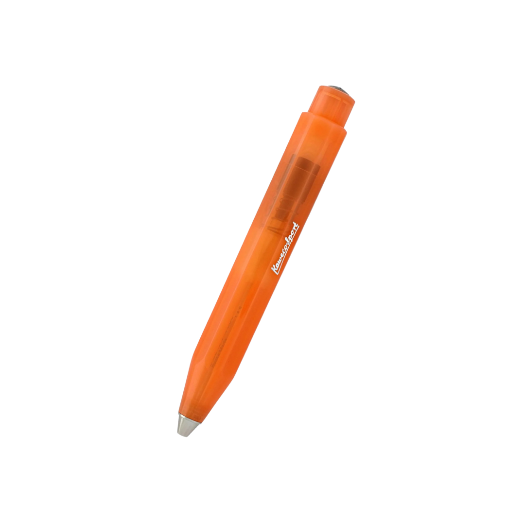 Kaweco Frosted Sport Ballpoint Pen - Soft Mandarin — tip detail