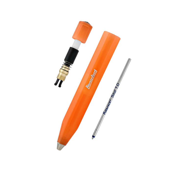 Kaweco Frosted Sport Ballpoint Pen - Soft Mandarin — with packaging