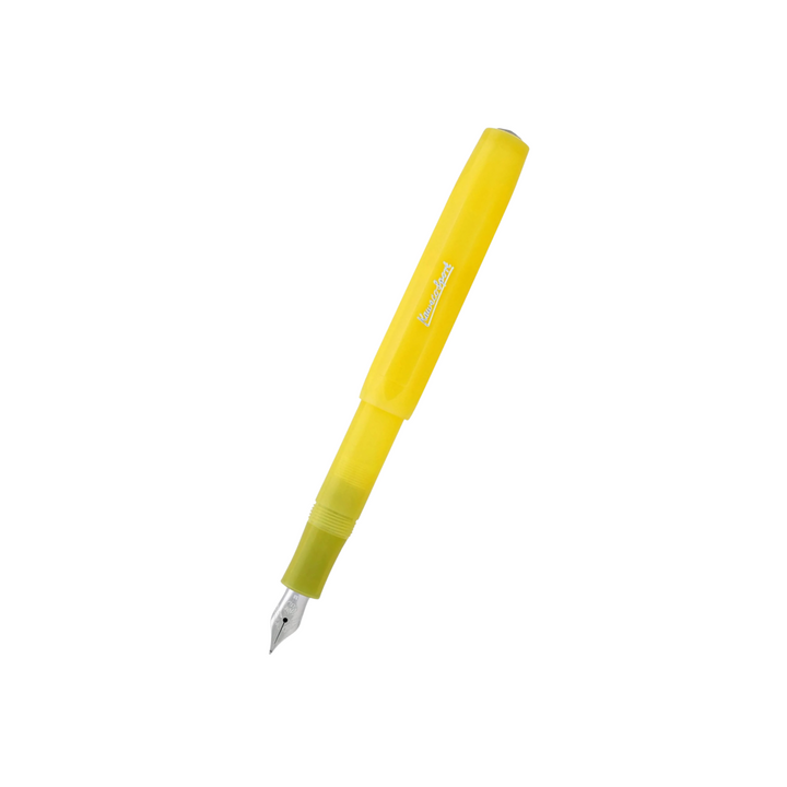 Kaweco Frosted Sport Fountain Pen - Sweet Banana — capped