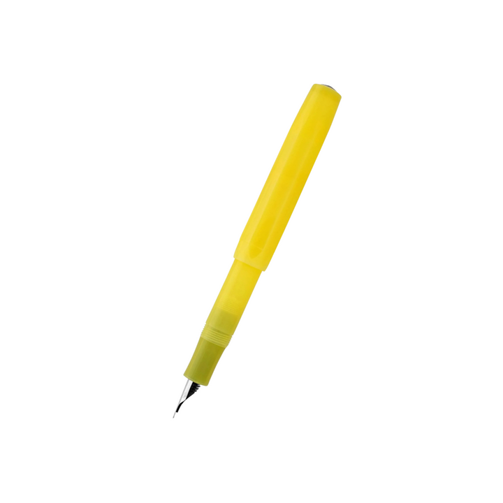 Kaweco Frosted Sport Fountain Pen - Sweet Banana — nib close-up
