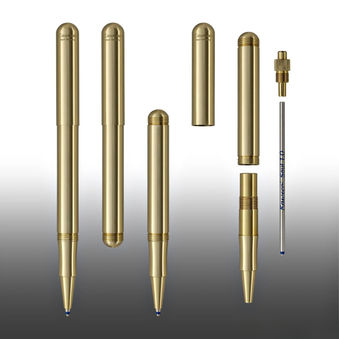 Kaweco Liliput Ballpoint Pen - Brass With Cap