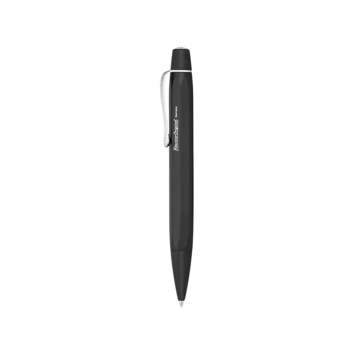 Kaweco ORIGINAL Ballpoint Pen Black Chrome — uncapped with cap posted