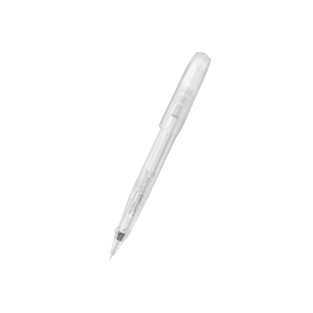 Kaweco Perkeo Rollerball Pen Pack - All Clear — uncapped with cap posted