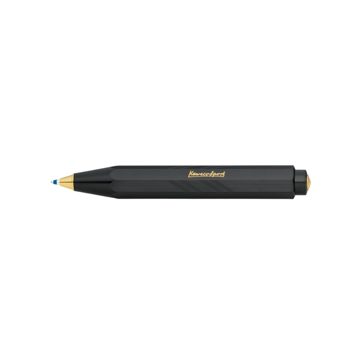 Kaweco Classic Sport Guilloche Ballpoint Pen in Black — Kaweco ballpoint pen — reliable smooth-writing everyday pen, at Cityluxe Singapore
