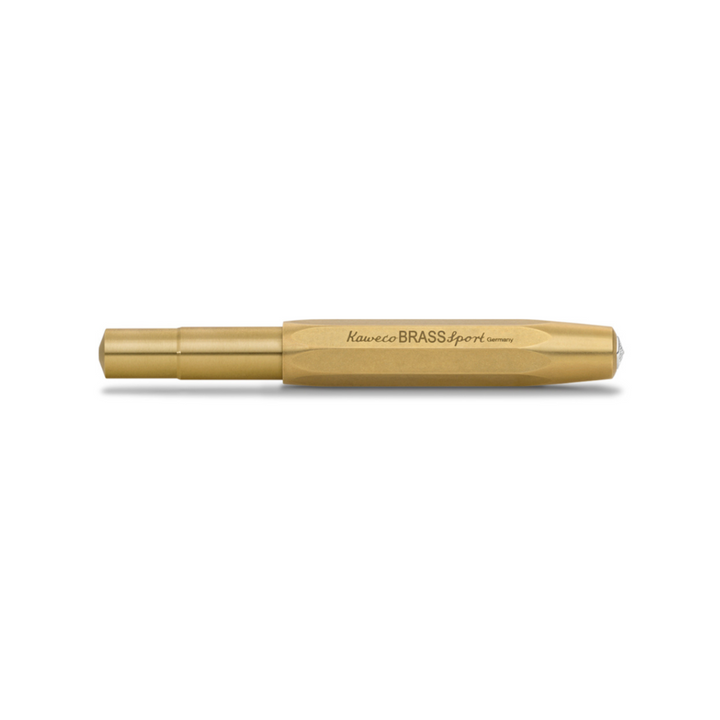 Kaweco Brass Sport Gel Rollerball Pen — in use