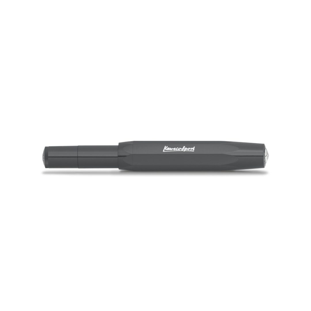 Kaweco Skyline Sport Gel Rollerball Pen - Gray — barrel detail