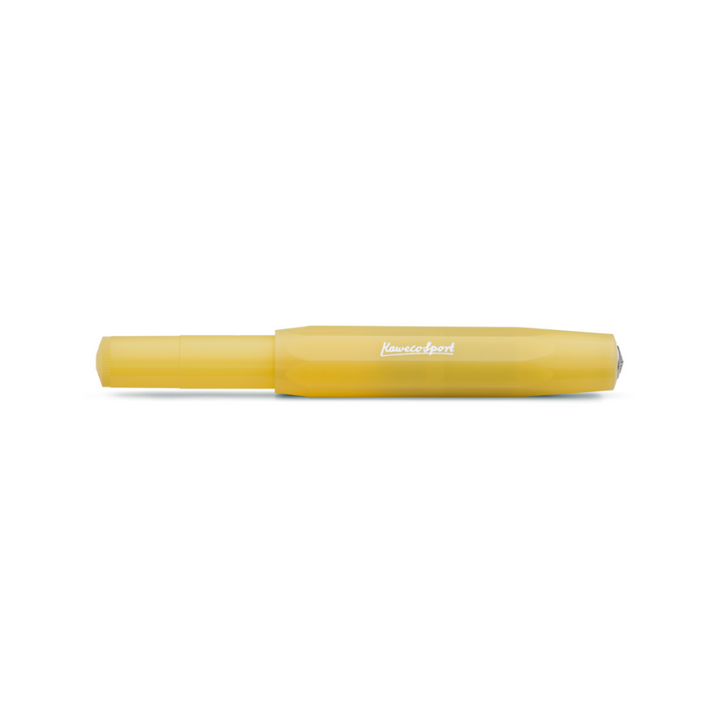 Kaweco Frosted Sport Fountain Pen - Sweet Banana — barrel detail