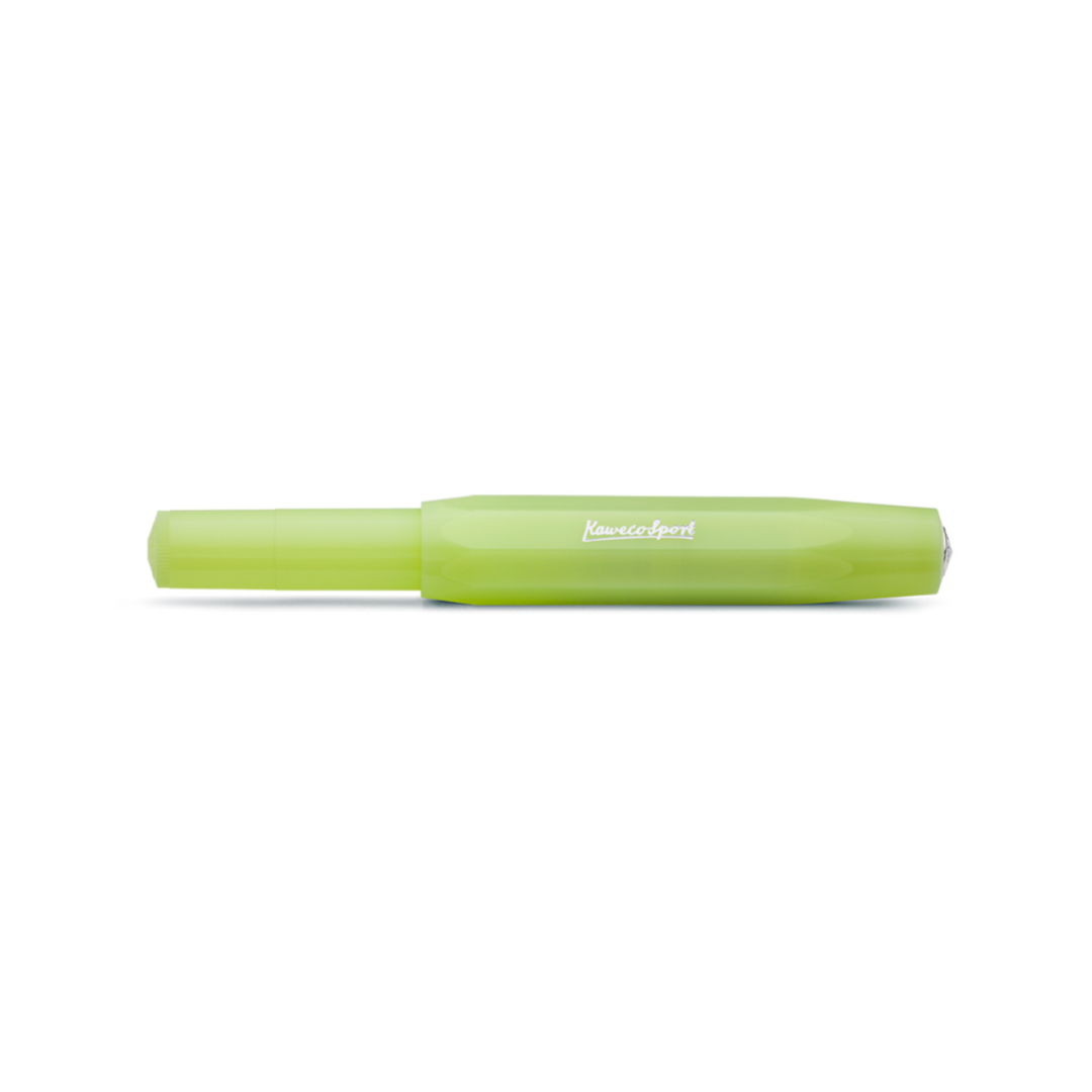 Kaweco Frosted Sport Fountain Pen - Fine Lime