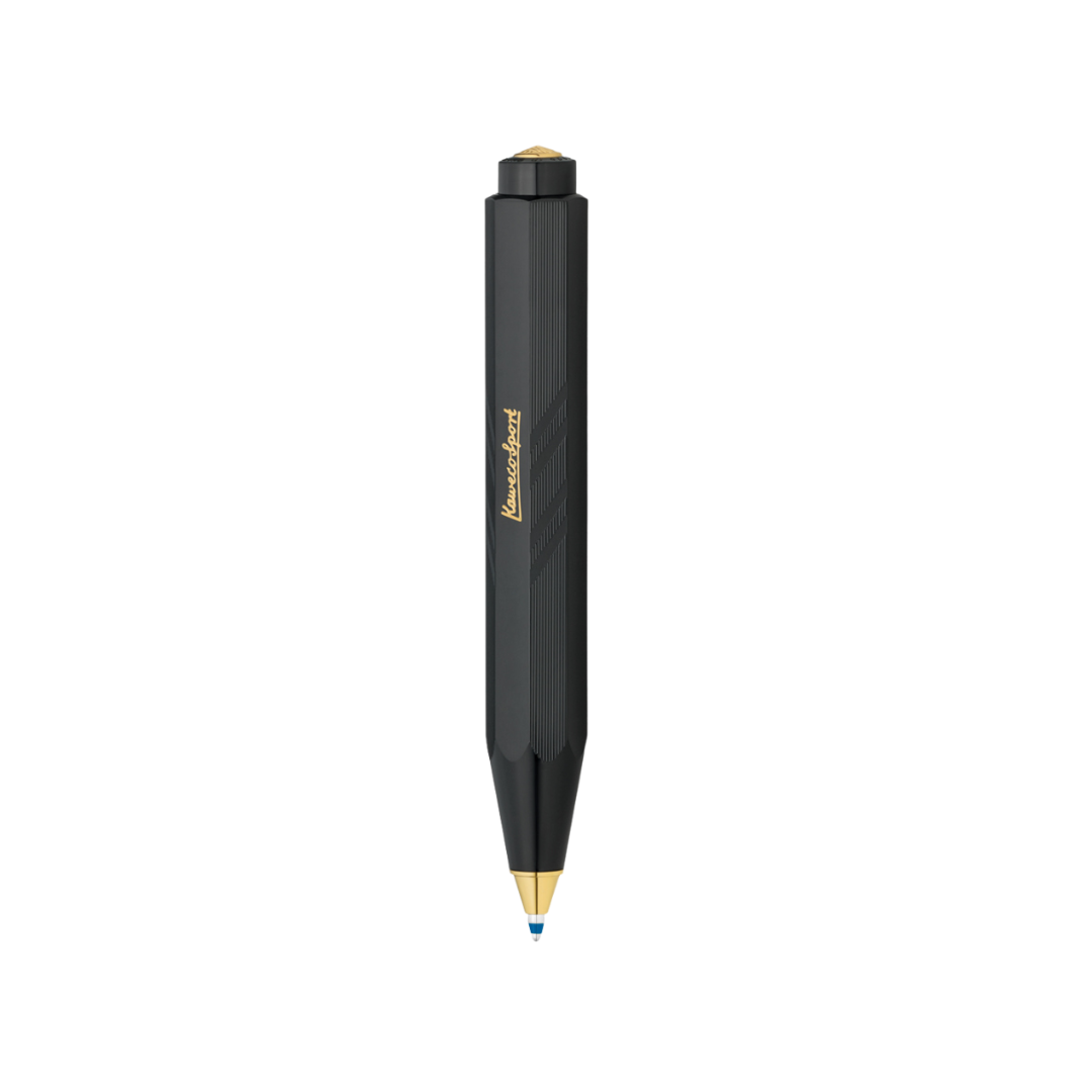 Kaweco Classic Sport Guilloche Ballpoint Pen in Black — Kaweco ballpoint pen — reliable smooth-writing everyday pen, at Cityluxe Singapore