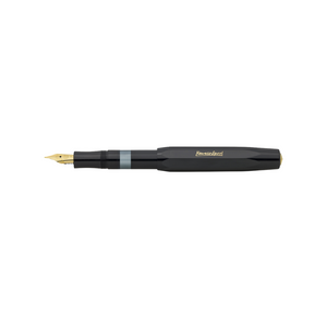 Kaweco Piston Sport Classic Fountain Pen - Black with Gold Nib [Pre-Order]