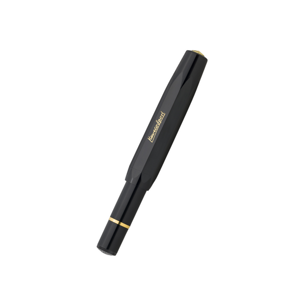 Load image into Gallery viewer, Kaweco Piston Sport Classic Fountain Pen - Black with Gold Nib [Pre-Order]
