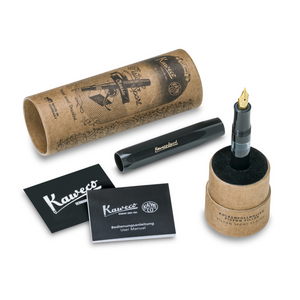 Kaweco Piston Sport Classic Fountain Pen - Black with Gold Nib [Pre-Order]