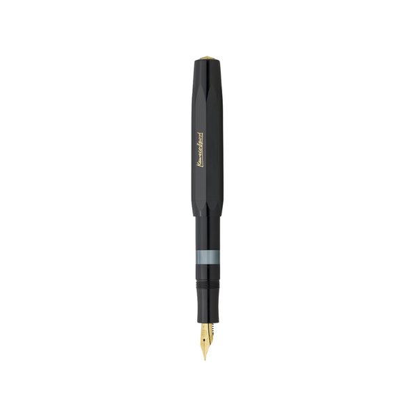 Load image into Gallery viewer, Kaweco Piston Sport Classic Fountain Pen - Black with Gold Nib [Pre-Order]
