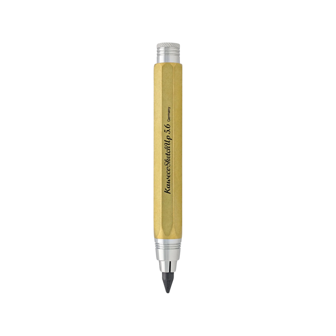 Kaweco SKETCH UP Clutch Pencil - Brass — writing at an angle