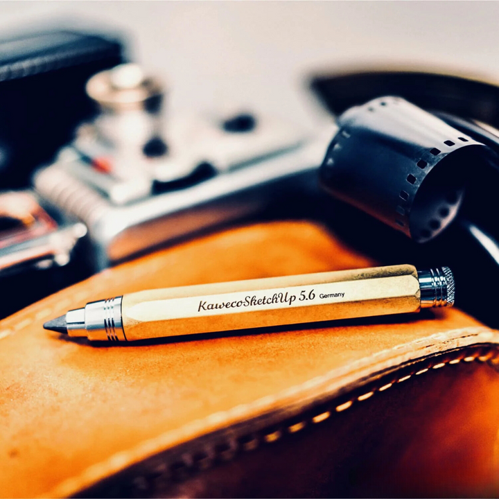 Kaweco SKETCH UP Clutch Pencil - Brass — flat lay