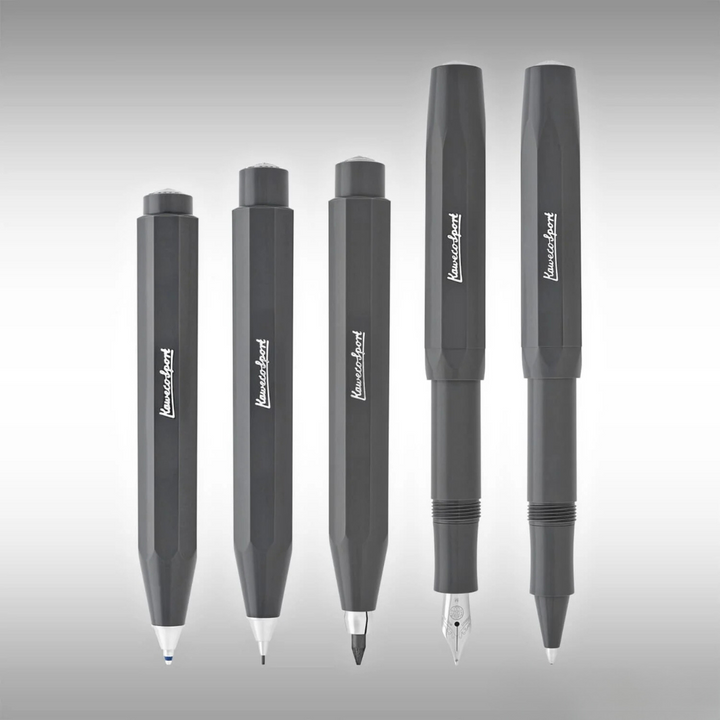 Kaweco Skyline Sport Ballpoint Pen in Gray — Kaweco ballpoint pen — reliable smooth-writing everyday pen, at Cityluxe Singapore