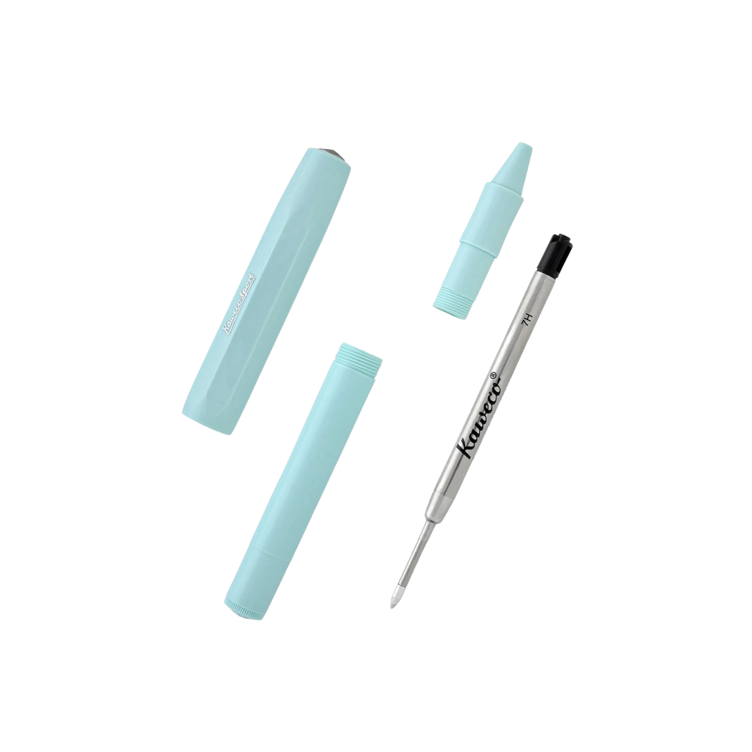 Kaweco Skyline Sport Gel Rollerball Pen in Mint — Kaweco rollerball pen — fluid gel ink writing instrument, at Cityluxe Singapore