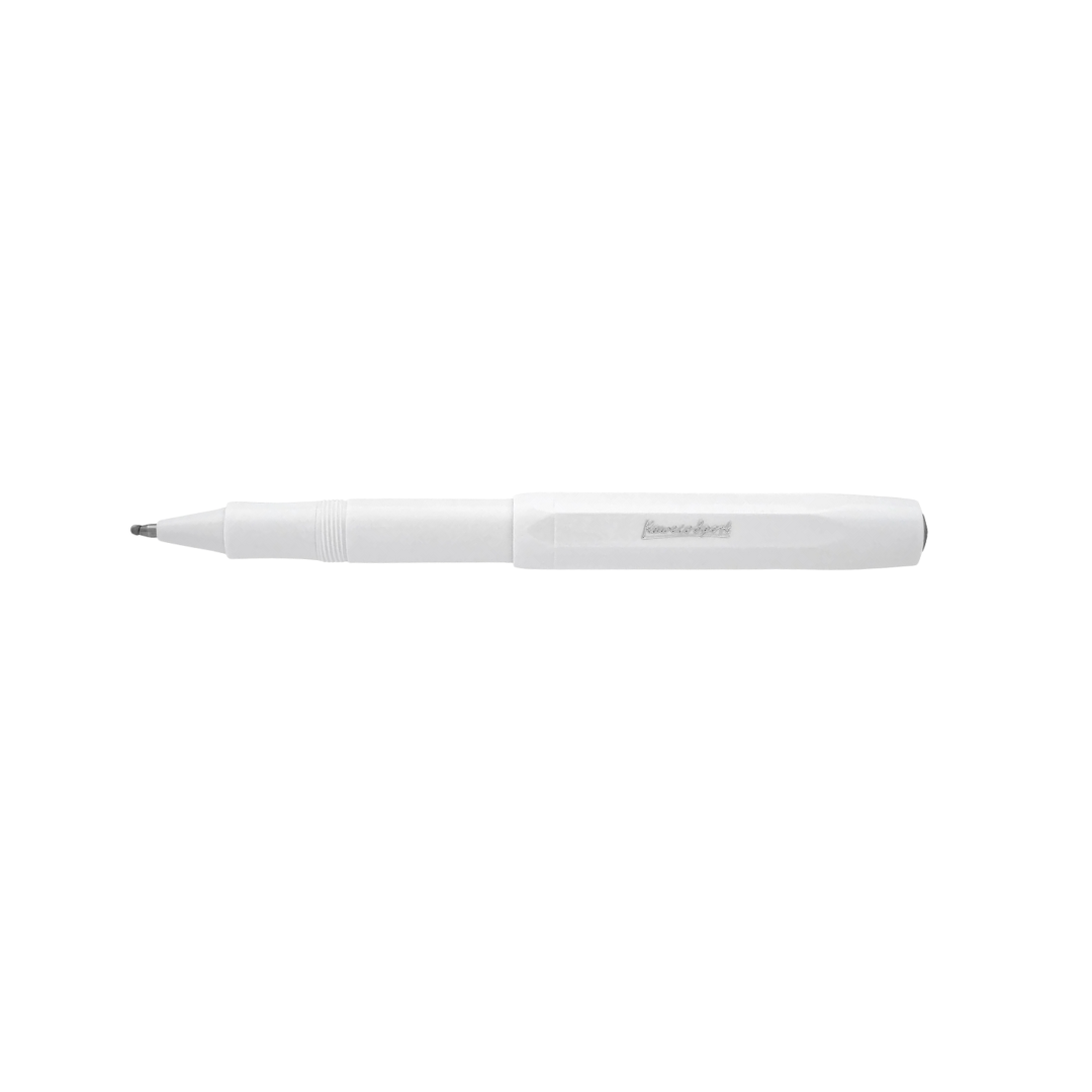 Kaweco Skyline Sport Gel Rollerball Pen - White — writing at an angle