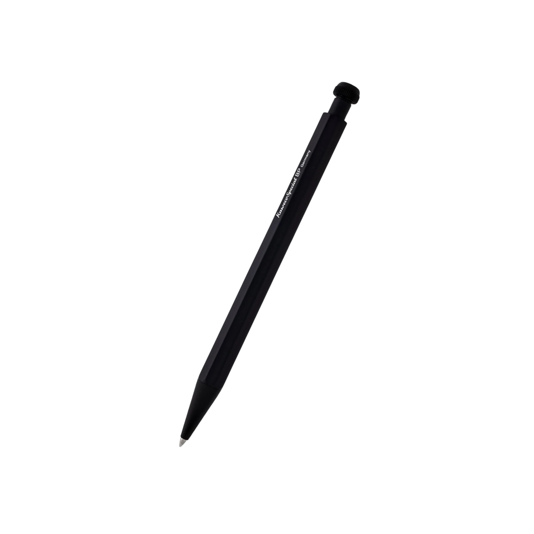 Kaweco Special Ballpoint Pen - Black — uncapped with cap posted